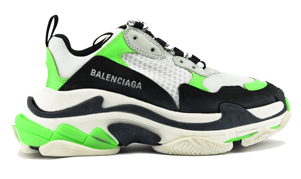 NEWSSE Balenciaga Triple S Knit Low Trainer Black Red White